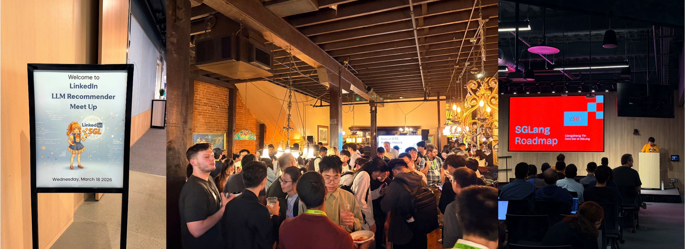 SGLang at GTC 2026 collage