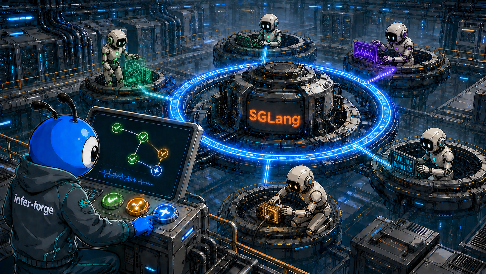 Infer-forge: Harness, Loop, and Graph Engineering Around SGLang
