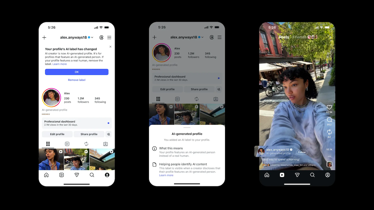 Instagram限制未披露AI账号流量，AI网红面临新规