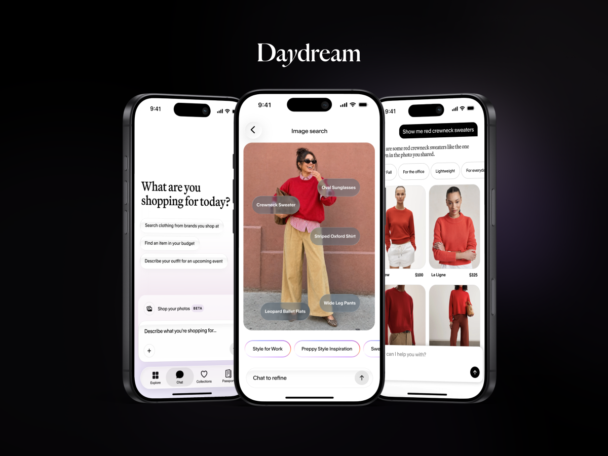 苹果智能加持！Daydream让你相机胶卷里的穿搭一键变可购