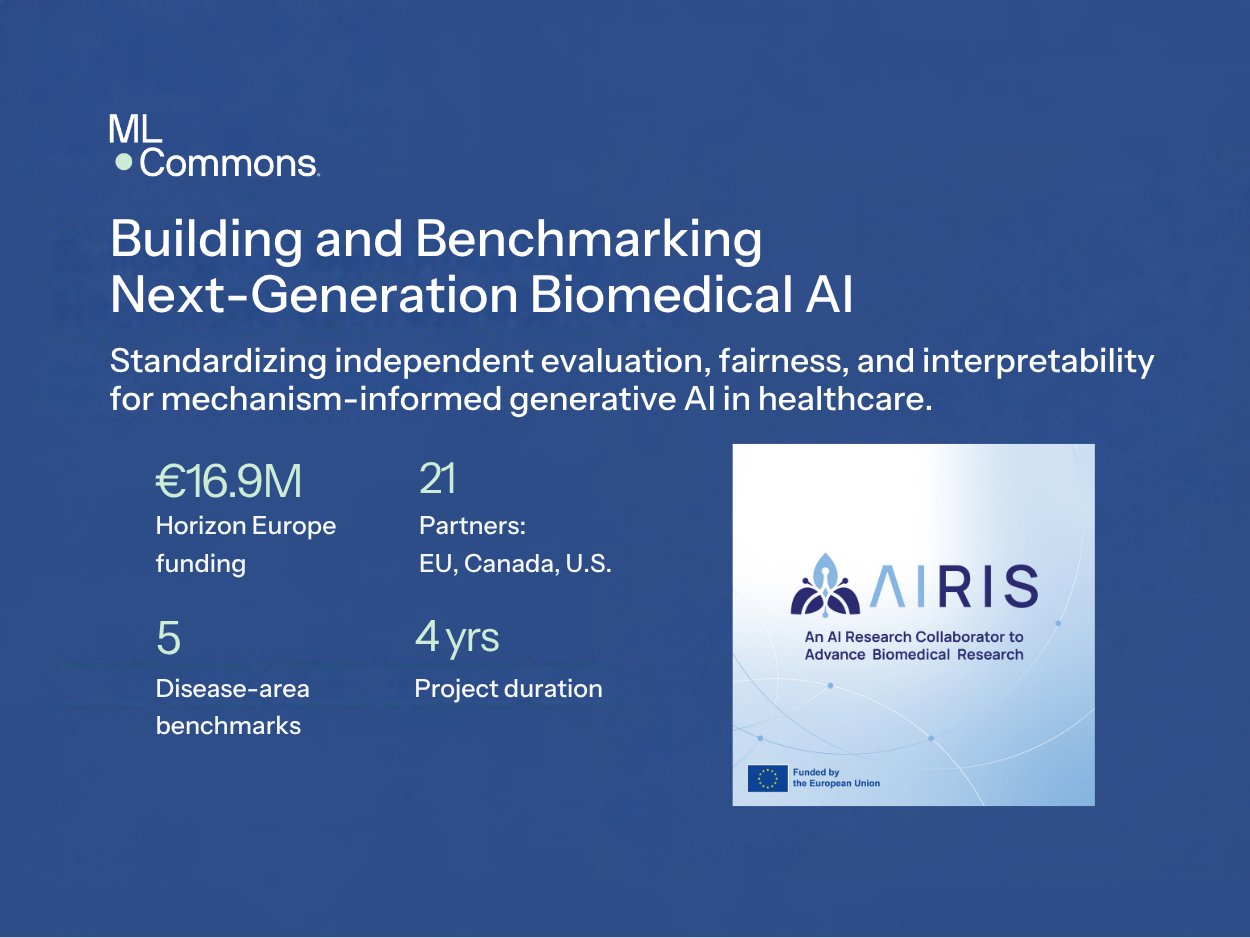 MLCommons 加入欧盟 AIRIS 项目 推进生物医学 AI 基准测试