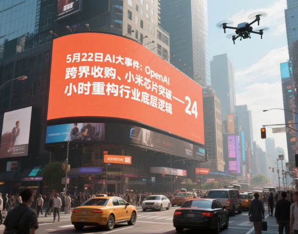 5月22日AI大事件：OpenAI 跨界收购、小米芯片突破 ——24 小时重构行业底层逻辑-赢政天下