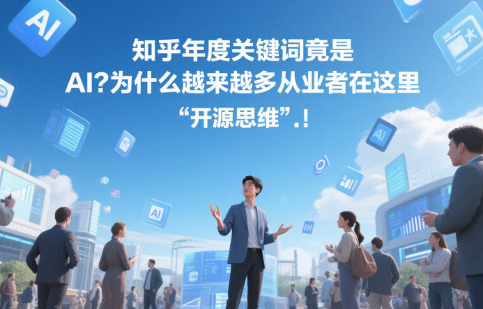 知乎年度关键词竟是 AI？为什么越来越多从业者在这里 “开源思维”？-赢政天下