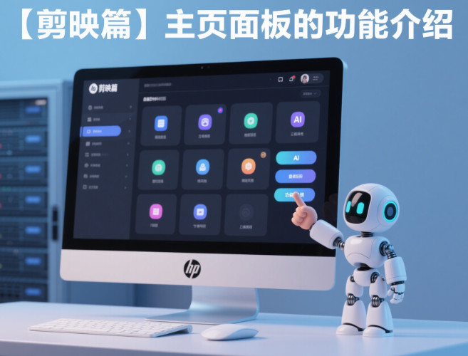 3、AI生成视频零基础入门2025，【剪映篇】主页面板的功能介绍-赢政天下