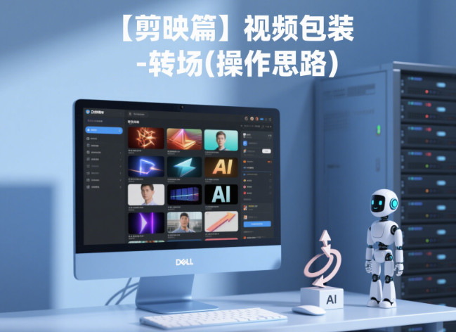 12、AI生成视频零基础入门2025,【剪映篇】视频包装-转场(操作思路)-赢政天下