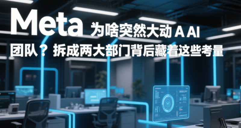 Meta 为啥突然大动 AI 团队?拆成两大部门背后藏着这些考量-赢政天下