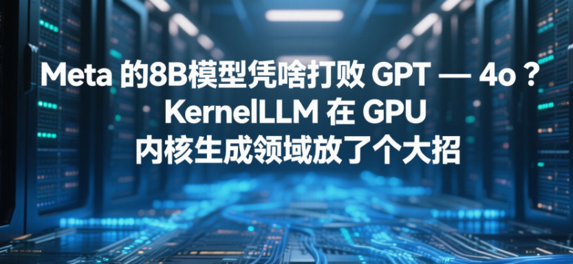 图片[1]-Meta 的8B模型凭啥打败GPT-4o？KernelLLM 在GPU内核生成领域放了个大招-赢政天下