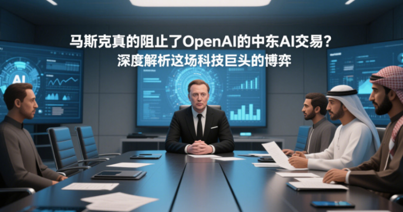 马斯克真的阻止了 OpenAI 的中东 AI 交易?深度解析这场科技巨头的博弈-赢政天下